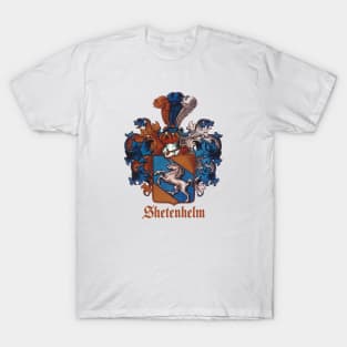 Shetenhelm Family Crest (rust variation) T-Shirt